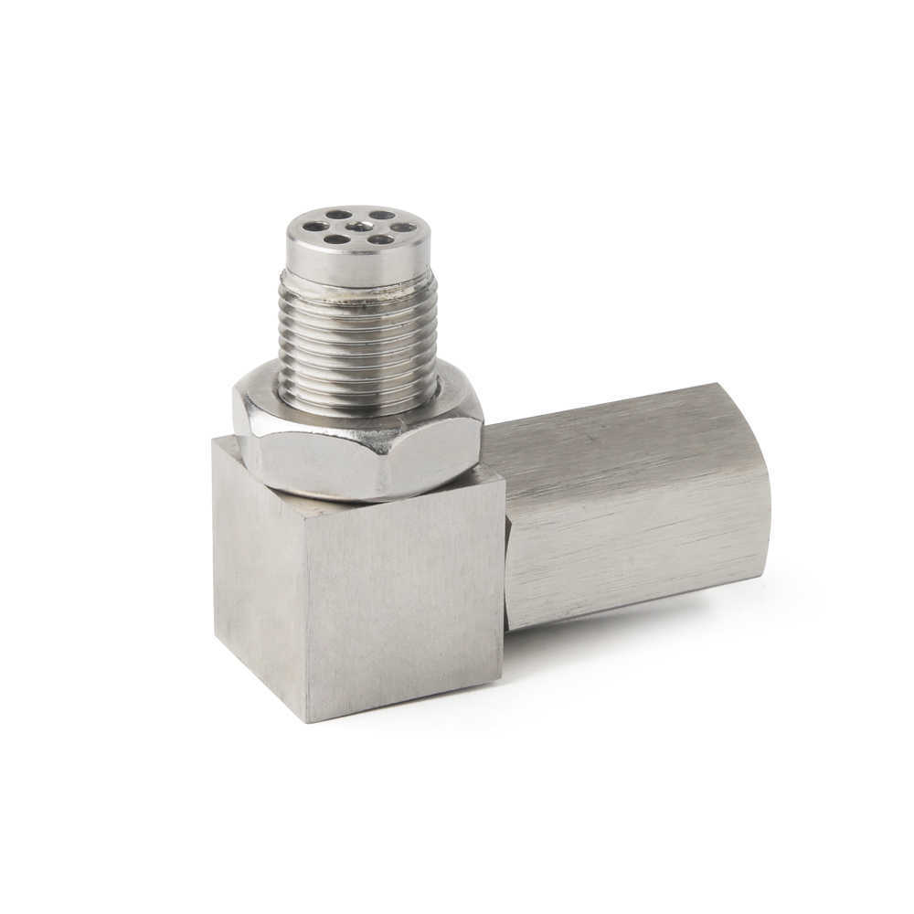 Universal Extender 90 Degree 02 Bung Extension Catalytic Converter O2 Oxygen Sensor Spacer Car