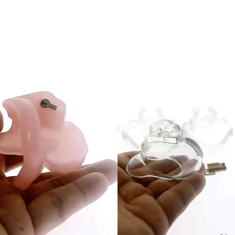 NXY Cockrings the Nub of Ht V3 Male Chastity Device with 4 Rings Micro Cage Resin Belt Bdsm Toys 0214