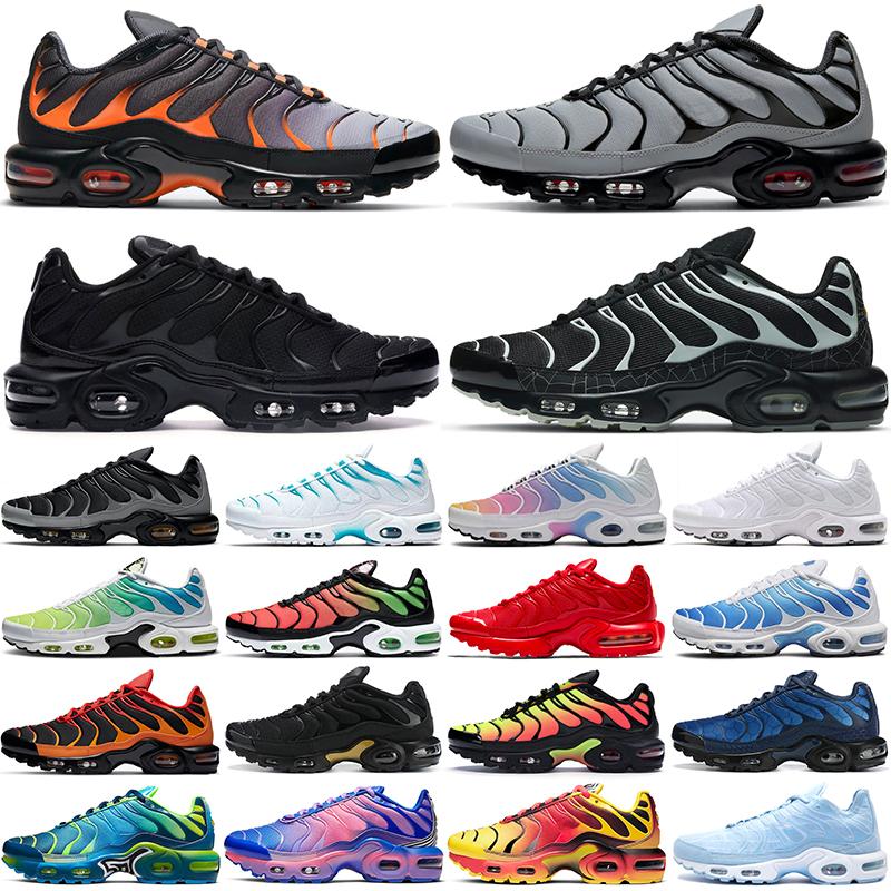 TN Plus Running Shoes For Men Women Triple Black Sunset Hyper Blue University Red White Mens trainers Sports Sneakers Size 36-46
TN Plus Running Shoes For Men Women Triple Black Sunset Hyper Blue University Red White Mens trainers Sports Sneakers Size 36-46