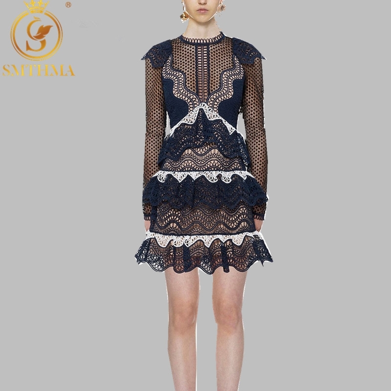 Spring Womens Lace Hollow Out Dress High Waist Ruffles Patchwork Embroidery Dresses Vestidos 210520, Photo color
Spring Womens Lace Hollow Out Dress High Waist Ruffles Patchwork Embroidery Dresses Vestidos 210520, Photo color