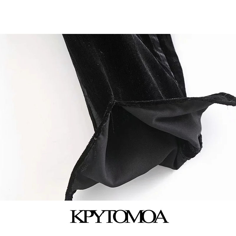 Women Fashion With Bejewelled Chain Velvet Cropped Blouses Long Sleeve Elastic Hem Female Shirts Chic Tops 210420