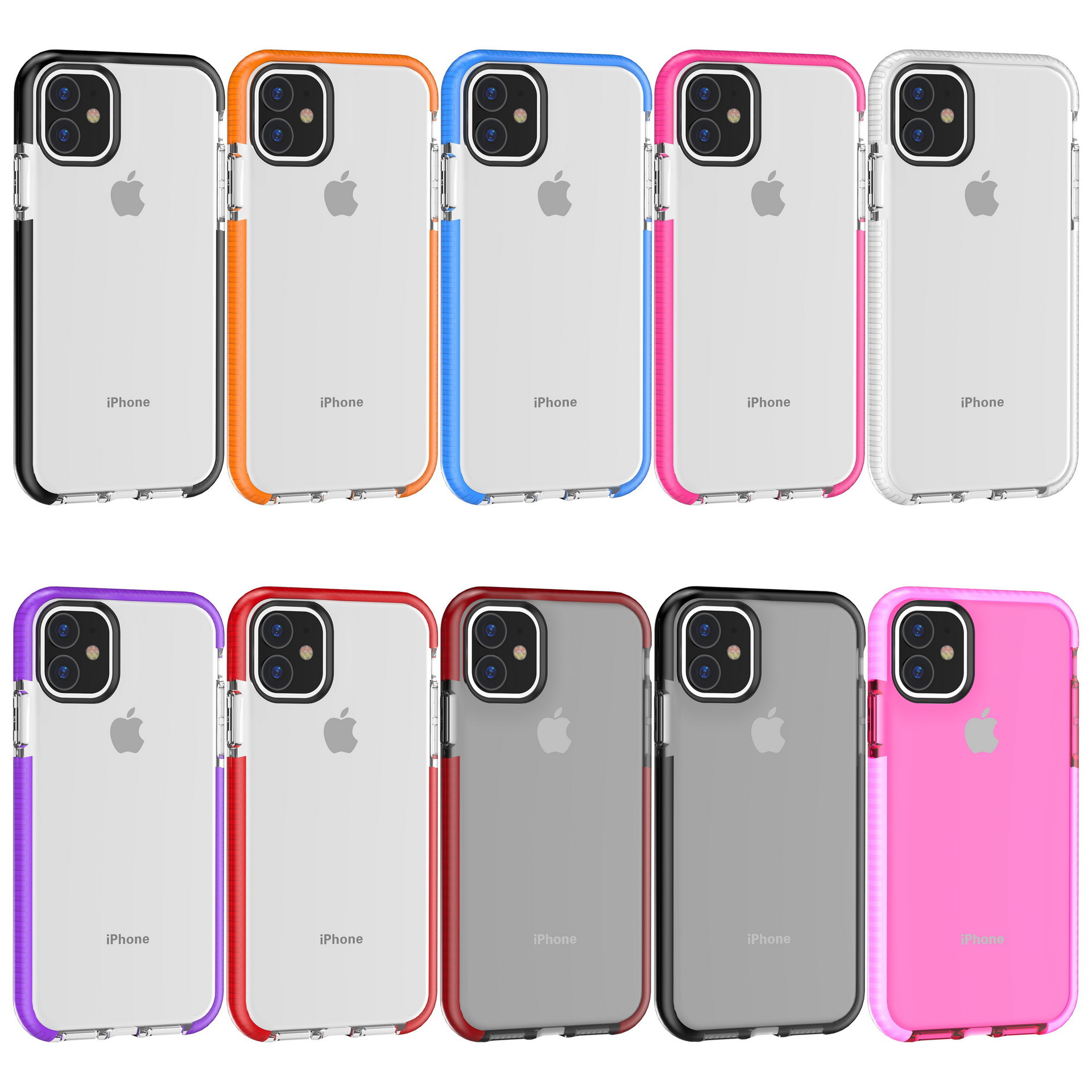 Transparent clear Ultra Thin Soft TPU Mobile Cell Phone Cases for Iphone 11 12 Pro Max X Xr 7 8plus, Black clear
Transparent clear Ultra Thin Soft TPU Mobile Cell Phone Cases for Iphone 11 12 Pro Max X Xr 7 8plus, Black clear