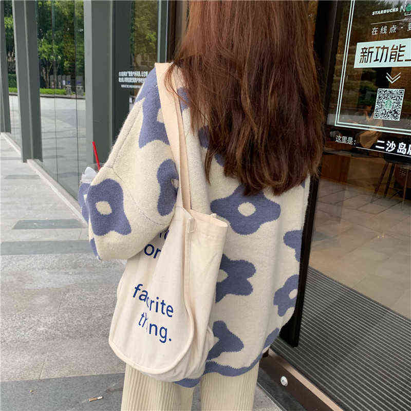 ins fashion Women Sweaters Winter Women Flower Sweaters over size women pullover sweaters 211109