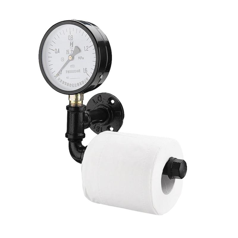 Bathroom Storage & Organization Toilet Paper Roll Holder Water Pipe Rack With Phone Wall Mounted Shelf Rustic Industrial Floating
Bathroom Storage & Organization Toilet Paper Roll Holder Water Pipe Rack With Phone Wall Mounted Shelf Rustic Industrial Floating