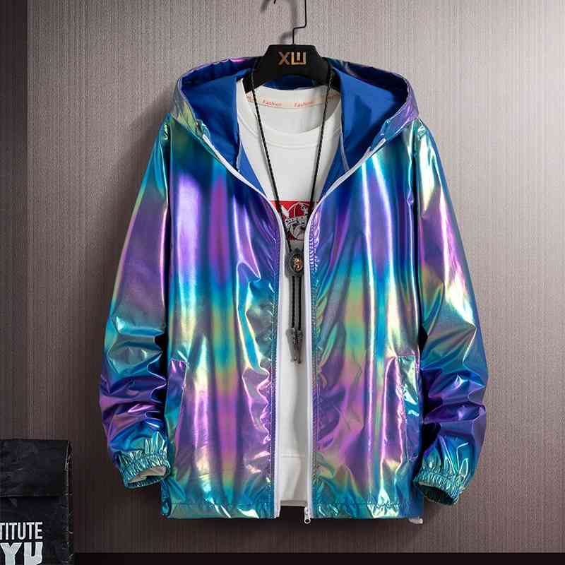 2021 summer dazzling reflective sunscreen men's ice couple color thin jacket trend, Black
2021 summer dazzling reflective sunscreen men's ice couple color thin jacket trend, Black