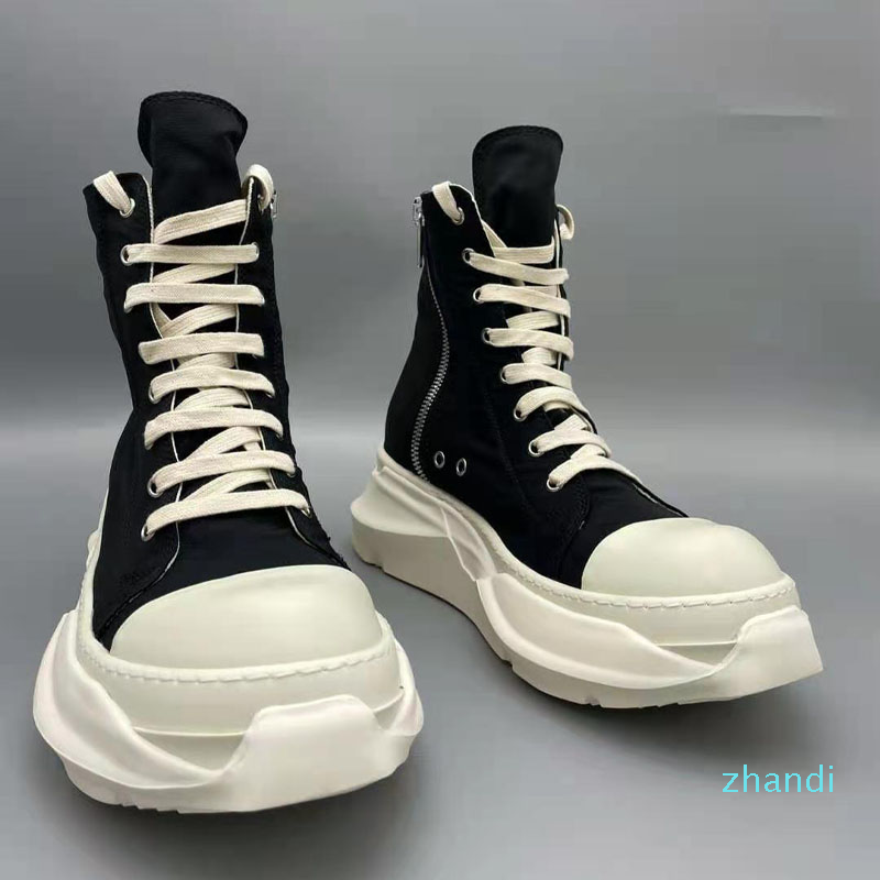 Breathable Army Boots Fashion Thick Sole Canvas Ankle Boots 2021 Spring Motorcycle Boots Men 17#20/20d50
