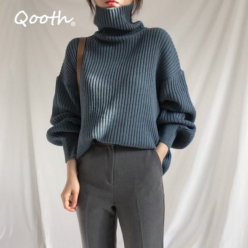 Qooth Knitting Jumper Fashion Pullovers Women Autumn Knitted Knit Sweater Loose Jumper Sweaters QT269 210518, Beige
Qooth Knitting Jumper Fashion Pullovers Women Autumn Knitted Knit Sweater Loose Jumper Sweaters QT269 210518, Beige
