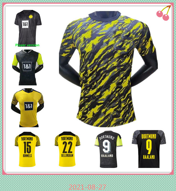 HAALAND Player Version 4th REUS 110th soccer jerseys 2021 2022 SANCHO REYNA BALR jersey 21 22 MEN Kids Kits Training football Thailand top, Black;yellow
HAALAND Player Version 4th REUS 110th soccer jerseys 2021 2022 SANCHO REYNA BALR jersey 21 22 MEN Kids Kits Training football Thailand top, Black;yellow