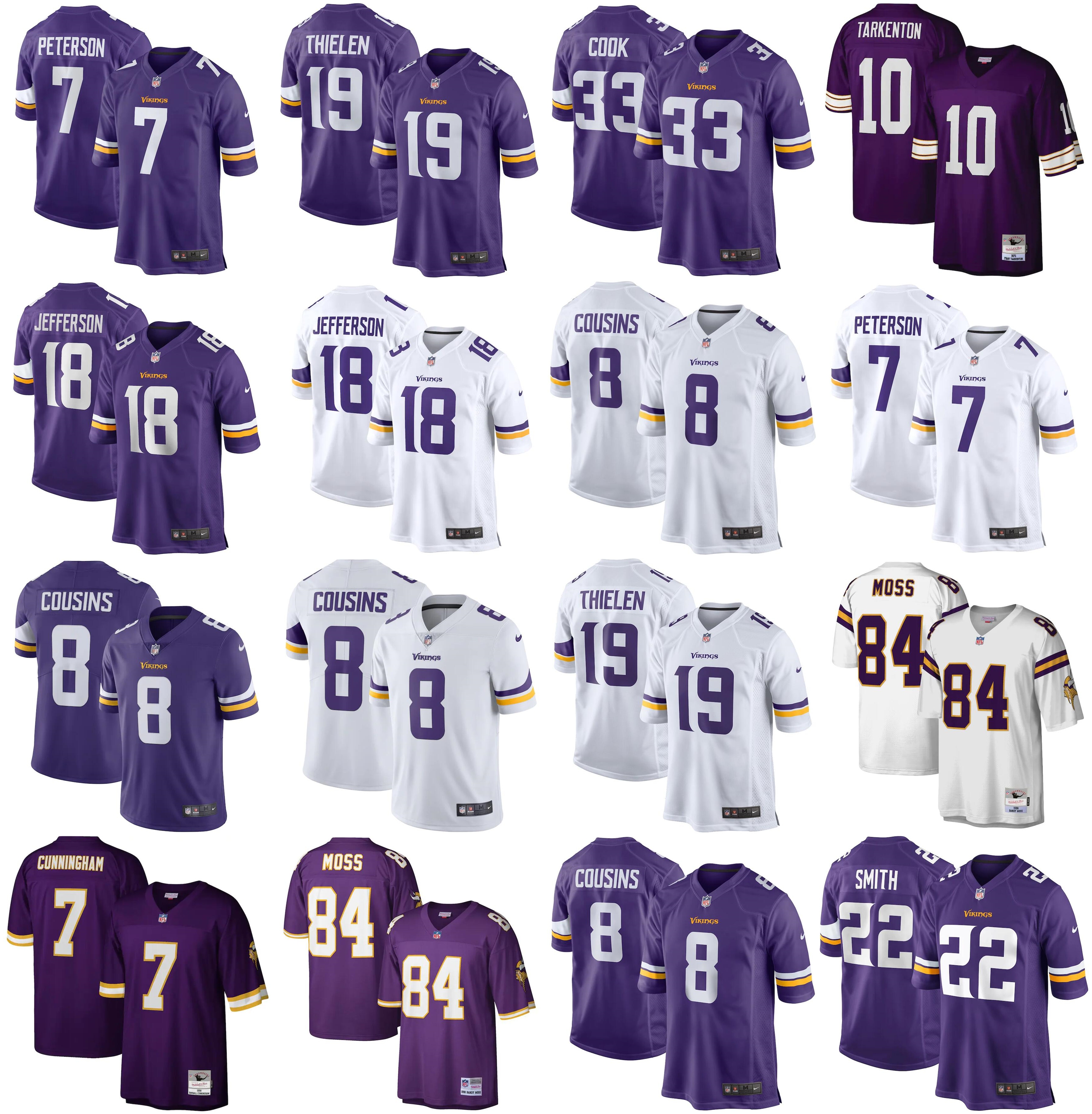 2021 American Football Jerseys Minnesota Vikings Jersey Justin 18 Jefferson Patrick 7 Peterson Adam 19 Thielen Dalvin 33 Cook Fran 10 Tarkenton Stitched Size S-XXXL, As photo
2021 American Football Jerseys Minnesota Vikings Jersey Justin 18 Jefferson Patrick 7 Peterson Adam 19 Thielen Dalvin 33 Cook Fran 10 Tarkenton Stitched Size S-XXXL, As photo