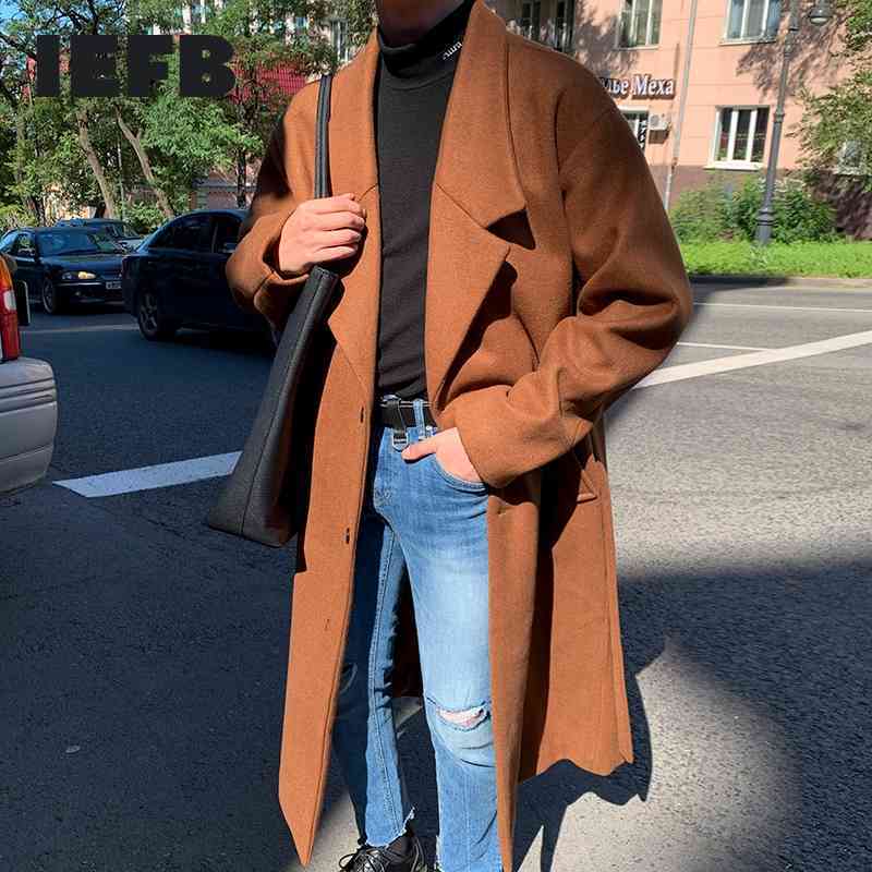 IEFB Winter thickened woolen coat men's medium length Korean fashionable handsome clothes with belt good quality coat 9Y4792 210524, Camel
IEFB Winter thickened woolen coat men's medium length Korean fashionable handsome clothes with belt good quality coat 9Y4792 210524, Camel