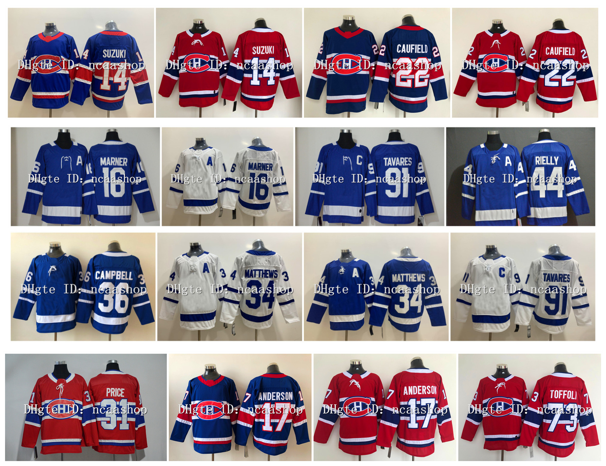 Auston Matthews Montreal Canadiens Hockey Jerseys Cole Caufield John Tavares Carey Price Mitch Marner Rielly Nick Suzuki Jack Campbell Josh Anderson Toffoli, As pic
Auston Matthews Montreal Canadiens Hockey Jerseys Cole Caufield John Tavares Carey Price Mitch Marner Rielly Nick Suzuki Jack Campbell Josh Anderson Toffoli, As pic