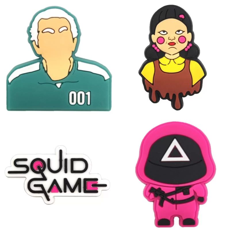 Wholesale SQUID GAME Croc Charms Soft Pvc Rubber Shoe Decoration Accessorizes Xams Party Gift 5157 Q2
Wholesale SQUID GAME Croc Charms Soft Pvc Rubber Shoe Decoration Accessorizes Xams Party Gift 5157 Q2