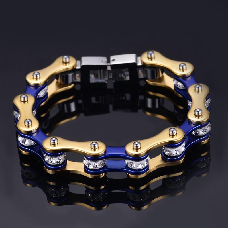 Link, Chain SDA Femal Motorcycle Bracelets 10mm Wide 316L Stainless Steel Bracelet Puck Rock Cool Styler Arrival YM121
