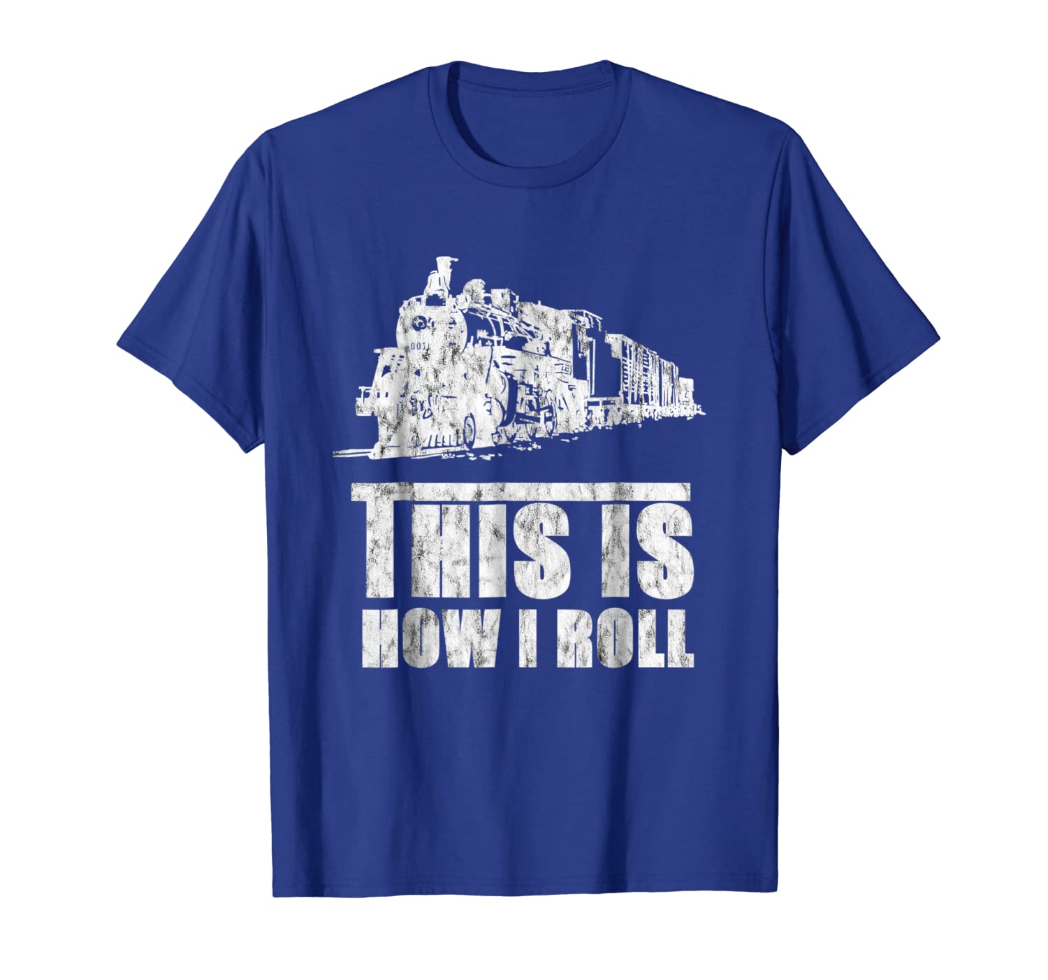this is how i roll train shirt- funny locomotive shirt, White;black