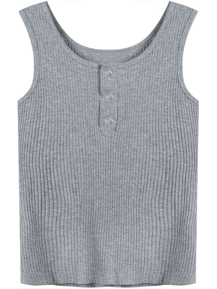 MATAKAWA Solid Color Sleeveless Outer Wear Camisole Female Summer Crop Top Hong Kong Style Korean Tank Top Slim Short Base Camis 210513