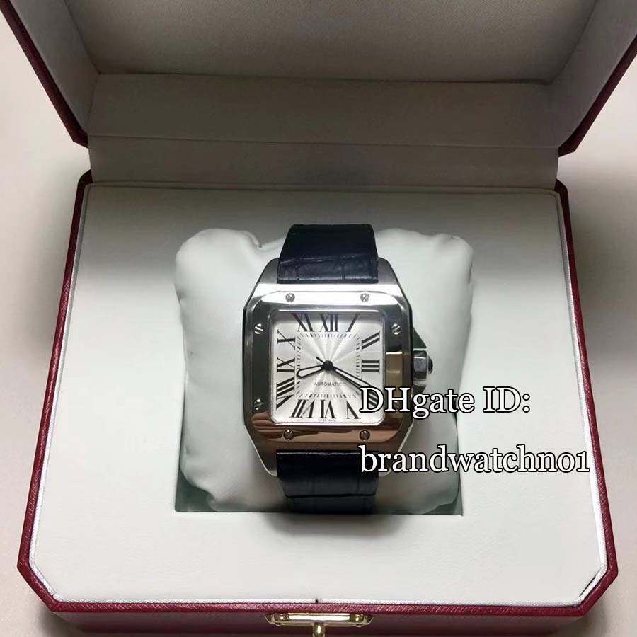 Luxury watch 100 XL Stainless Automatic Mechanical Mens Watch Mens Sport WristWatch black Leather Band, Watch box
Luxury watch 100 XL Stainless Automatic Mechanical Mens Watch Mens Sport WristWatch black Leather Band, Watch box
