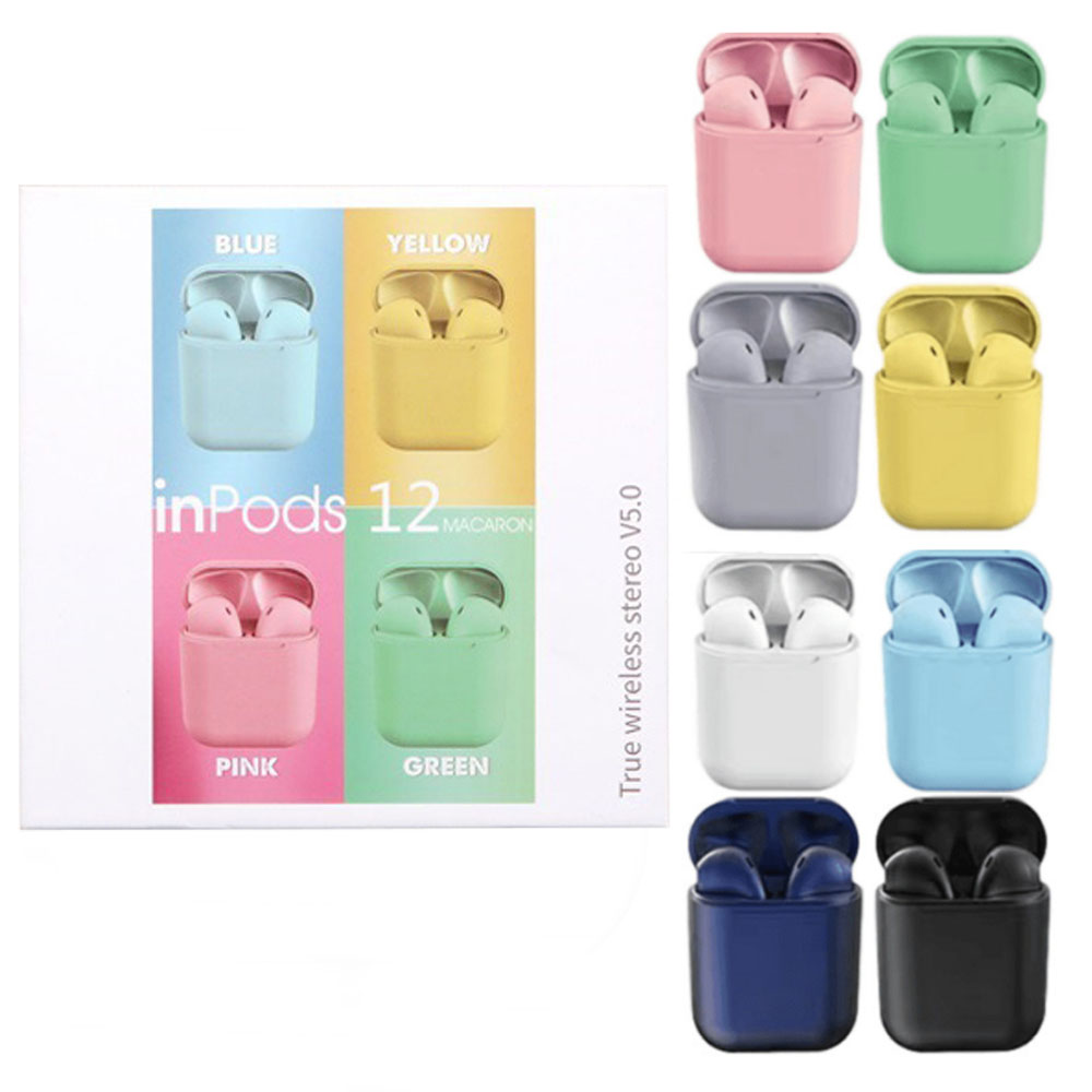 Inpods 12 TWS Wireless Bluetooth 5.0 Headphone sport music Earphones Matte material Headsets Super Bass Sound Earbuds with Mic for Android, Just for extra shipping cost
Inpods 12 TWS Wireless Bluetooth 5.0 Headphone sport music Earphones Matte material Headsets Super Bass Sound Earbuds with Mic for Android, Just for extra shipping cost