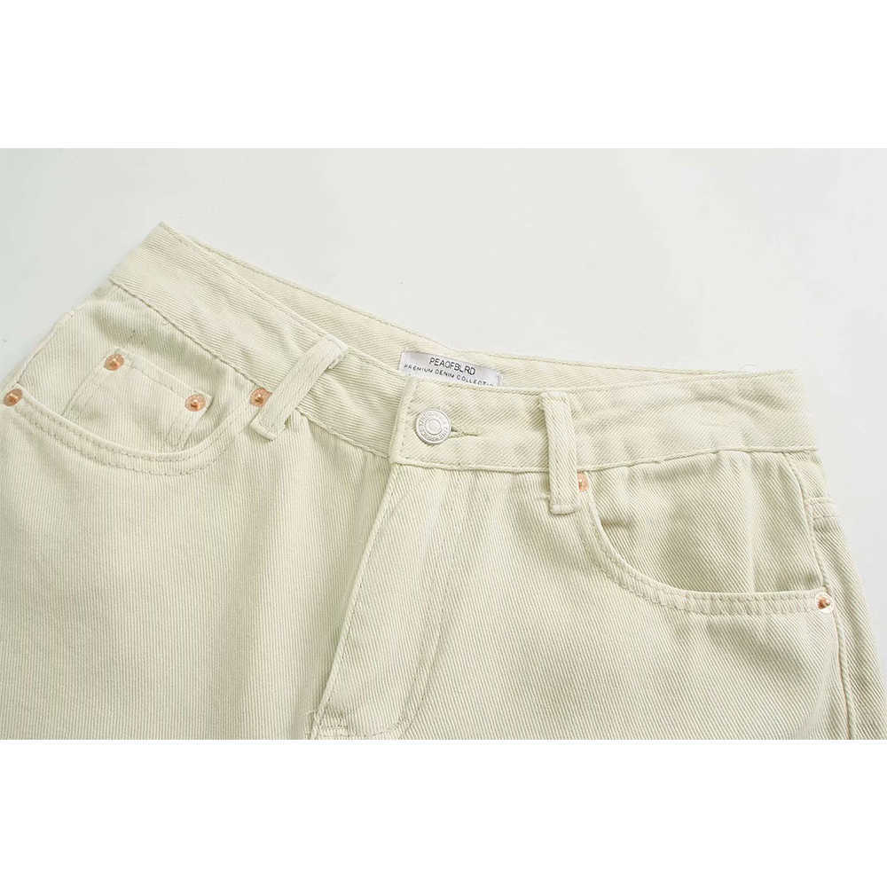 Pants Women Vintage Fashion Hight-waist Casual Slit Wide leg trousers women y2k pantalon pour femme 210709