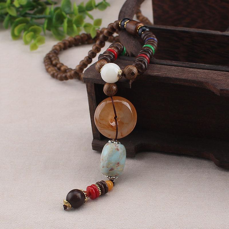 Fashion Vintage Safety Clasp Pendant Long Style Sweater Chain Wooden Buddha Beads Necklace For Men And Women Retro Necklaces
Fashion Vintage Safety Clasp Pendant Long Style Sweater Chain Wooden Buddha Beads Necklace For Men And Women Retro Necklaces
