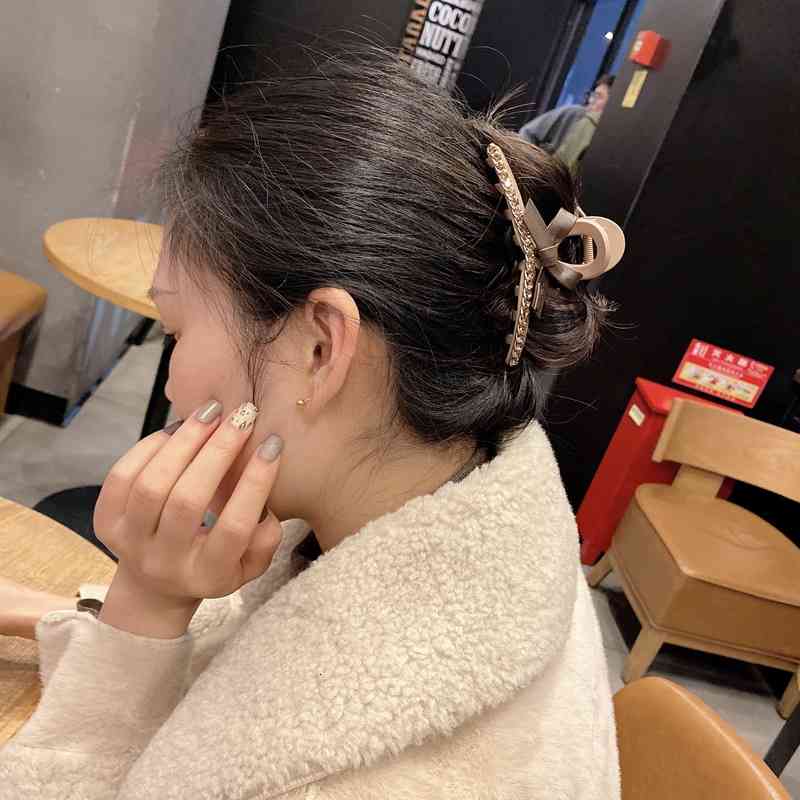 Hair Accessories Jewelry East Gate Same Style Rhinestone Butterfly Clip Plate Grip Elegant Temperament