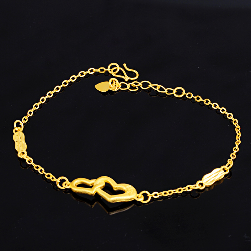 Designer Jewelry Gold Charm Bracelets Thailand Vietnamese Fill Double Love Heart Thickened Fine Snake Chain Bracelet For Women Thanksgiving Anniversary Gift
Designer Jewelry Gold Charm Bracelets Thailand Vietnamese Fill Double Love Heart Thickened Fine Snake Chain Bracelet For Women Thanksgiving Anniversary Gift