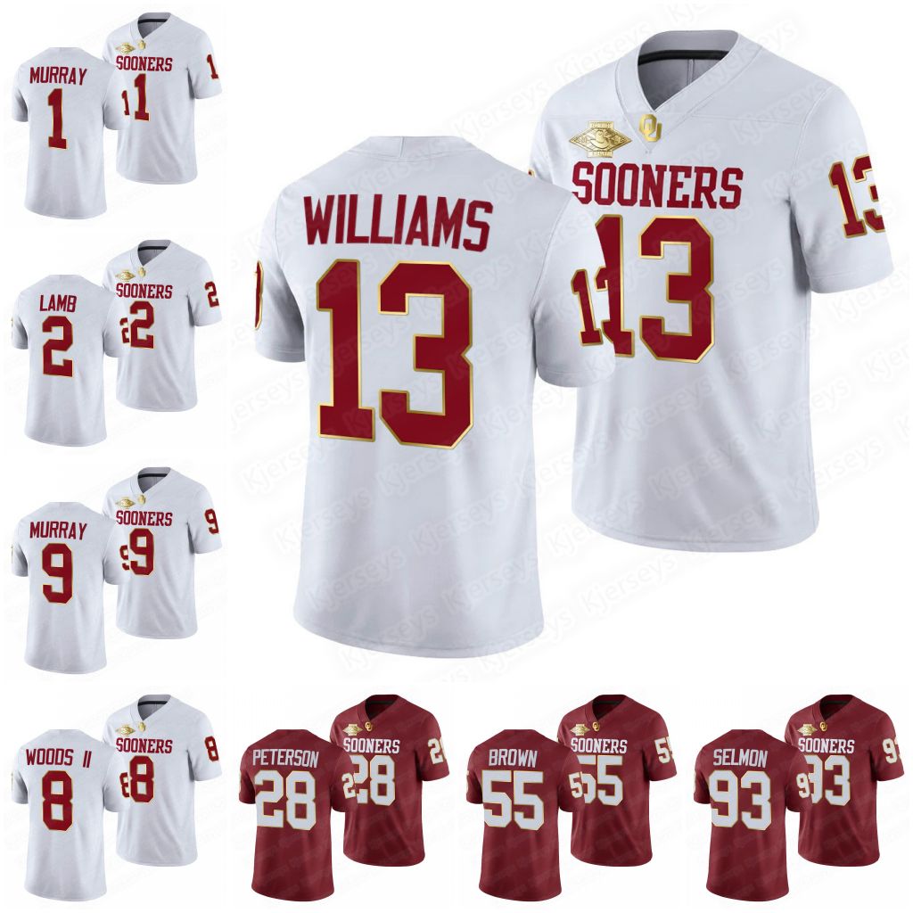 Caleb Williams Oklahoma Sooners Jersey Baker Mayfield Adrian Peterson Turner-yell Kenneth Murray Spencer Rattler Sam Bradford Woods Ii College Football Jersey, Youth s-xl
Caleb Williams Oklahoma Sooners Jersey Baker Mayfield Adrian Peterson Turner-yell Kenneth Murray Spencer Rattler Sam Bradford Woods Ii College Football Jersey, Youth s-xl