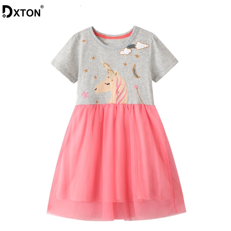 Girl's DXTON Summer Cotton Dresses Unicorn Princess Kids Dress For Patchwork Cartoon Children Girls Clothing 2-7 Years C0223, Rejm6917pink
Girl's DXTON Summer Cotton Dresses Unicorn Princess Kids Dress For Patchwork Cartoon Children Girls Clothing 2-7 Years C0223, Rejm6917pink
