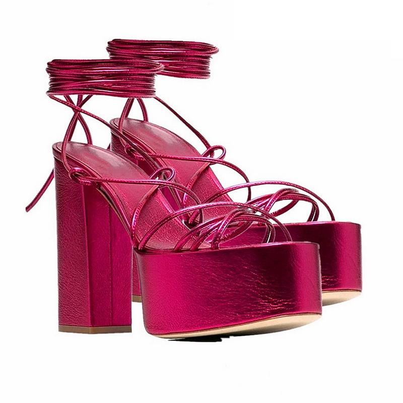 Sandals Sexy Platform For Ladies Summer Peep Toe High Block Heel Shoes Snake Pattern Leather Cross-Straps Women Feminina, Red
Sandals Sexy Platform For Ladies Summer Peep Toe High Block Heel Shoes Snake Pattern Leather Cross-Straps Women Feminina, Red