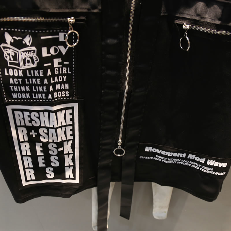 XITAO Tide Print Letter Plus Size Dress Suquined Elegant Women Irregular Pocket Korean Fashion Pullover Match All Summer DLL3176 210409