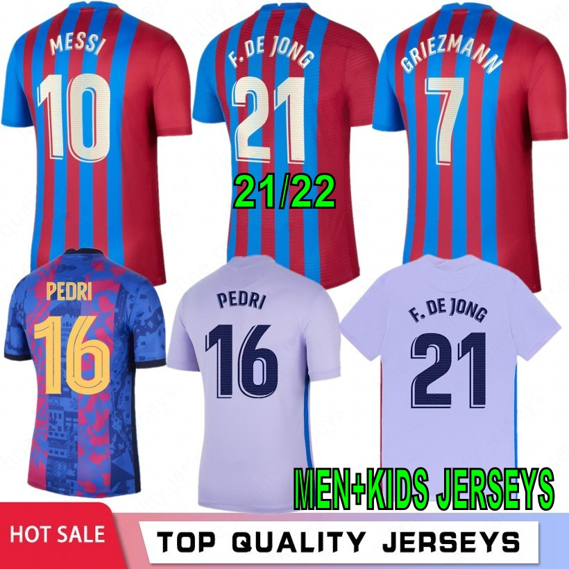 10 MESSI 21 22 MEMPHIS KUN AGUERO Soccer Jerseys Camiseta De Futbol 2021 2022 Barcelona ANSU FATI FC GRIEZMANN F.DE JONG PEDRI DEMBELE Football Shirt Men Kids Kit, Black
10 MESSI 21 22 MEMPHIS KUN AGUERO Soccer Jerseys Camiseta De Futbol 2021 2022 Barcelona ANSU FATI FC GRIEZMANN F.DE JONG PEDRI DEMBELE Football Shirt Men Kids Kit, Black