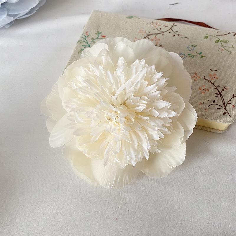 High Quality Peony Artificial Flower Head With Free Stem Silk Clothe Fake For Wedding Home Garden Decoration Decorative Flowers & Wreaths