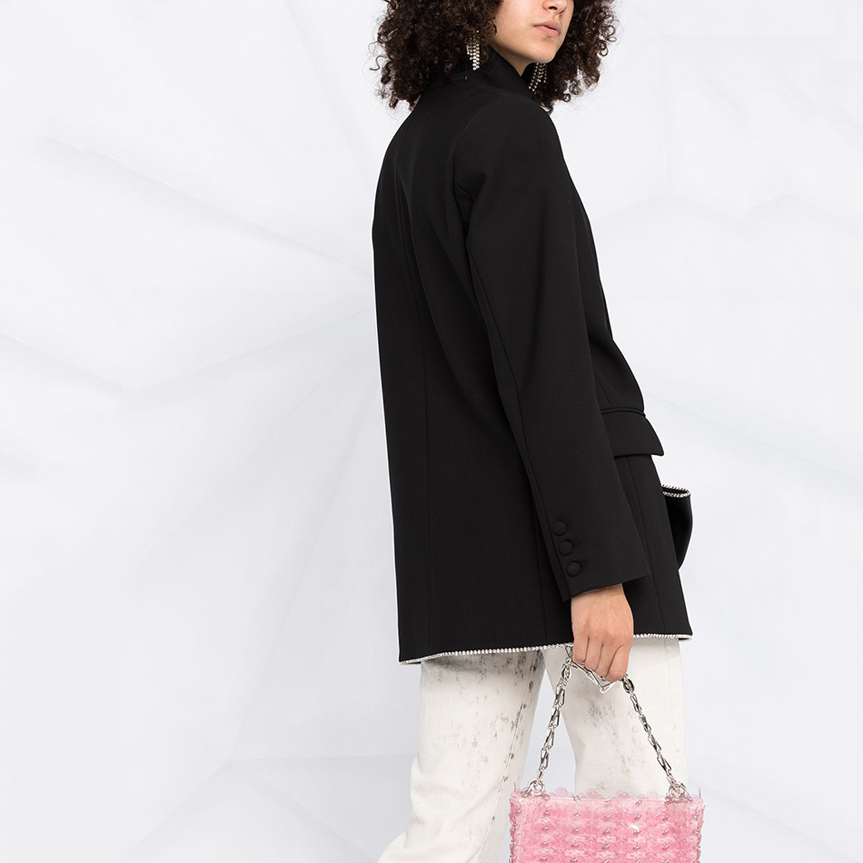 Free High Quality Women's Blazer Spring Lapel Long Sleeve Decorated Big Bow Suit Jacket Clothes 210524