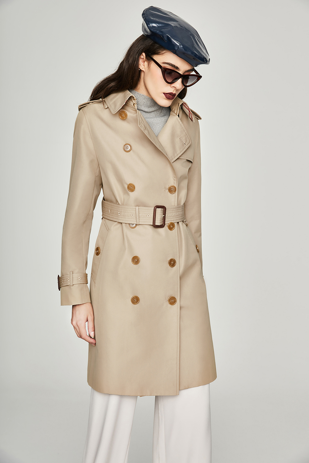 British Double-breasted trench coat female long Jiazehua chameleon Korean version waitmore long trench coat female Womens Jack, Beige
British Double-breasted trench coat female long Jiazehua chameleon Korean version waitmore long trench coat female Womens Jack, Beige