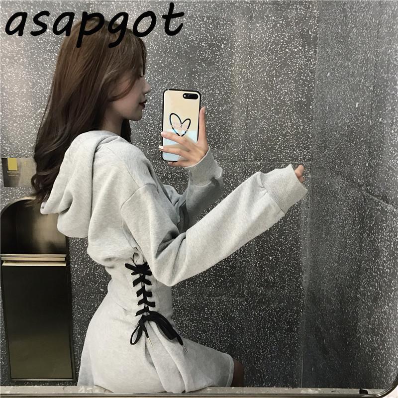 Casual Dresses Cotton Grey Hooded Bandage Hoodies Dress Women Mini Lace Up Waist Black Sweater Chic Autumn Winter Vestido Loose, Black;gray
Casual Dresses Cotton Grey Hooded Bandage Hoodies Dress Women Mini Lace Up Waist Black Sweater Chic Autumn Winter Vestido Loose, Black;gray