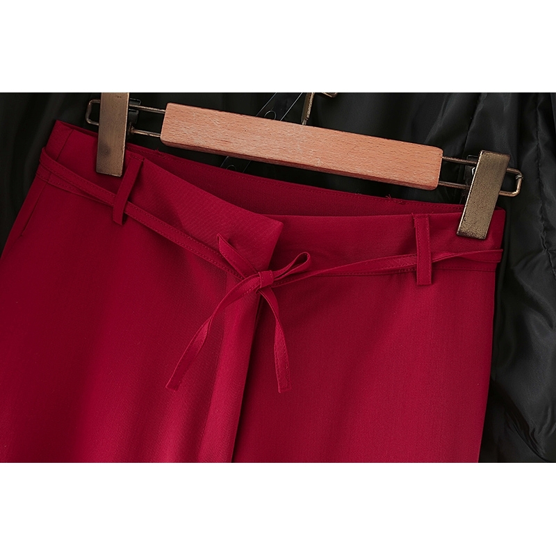 Fashion Red Blazer Suits Office Ladies Two-piece Sets Long Sleeve Pants For Woman Completo Donna 210514