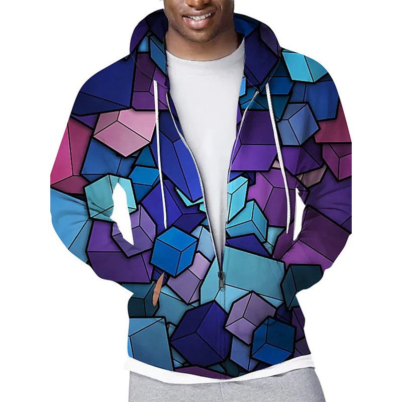 Colored squares pattern men s Zip-up Hoodie visual impact party top punk goth round neck high quality sweater hoodie, Black
Colored squares pattern men s Zip-up Hoodie visual impact party top punk goth round neck high quality sweater hoodie, Black