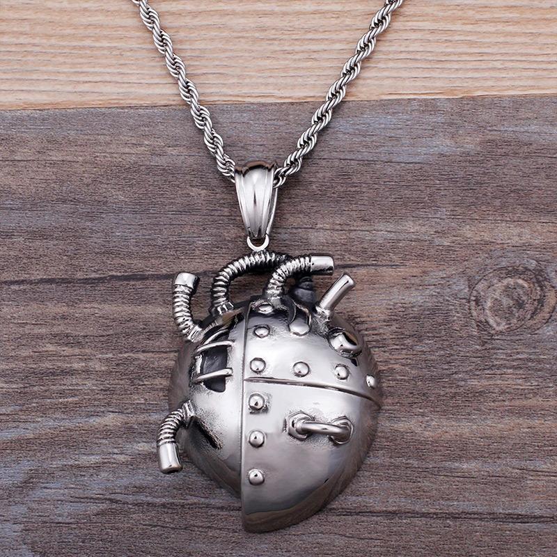 Pendant Necklaces Mechanical Heart Necklace For Men Creative Stainless Steel Punk Biker Choker Steampunk Jewelry Accessories Gifts
Pendant Necklaces Mechanical Heart Necklace For Men Creative Stainless Steel Punk Biker Choker Steampunk Jewelry Accessories Gifts