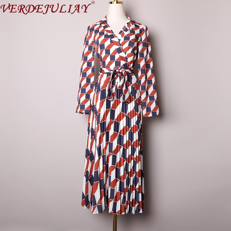 Casual Dresses VERDEJULIAY English Style Multi Plaid Print Women V-neck Sashes European Wearing Luxury Pleated Mid-Calf Dress, As pic
Casual Dresses VERDEJULIAY English Style Multi Plaid Print Women V-neck Sashes European Wearing Luxury Pleated Mid-Calf Dress, As pic