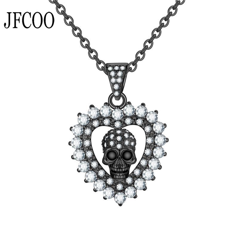 Pendant Necklaces Heart Punk Skull Pendants Zircon Crystals Wedding Valentine's Day Jewelry Gift Drop
Pendant Necklaces Heart Punk Skull Pendants Zircon Crystals Wedding Valentine's Day Jewelry Gift Drop
