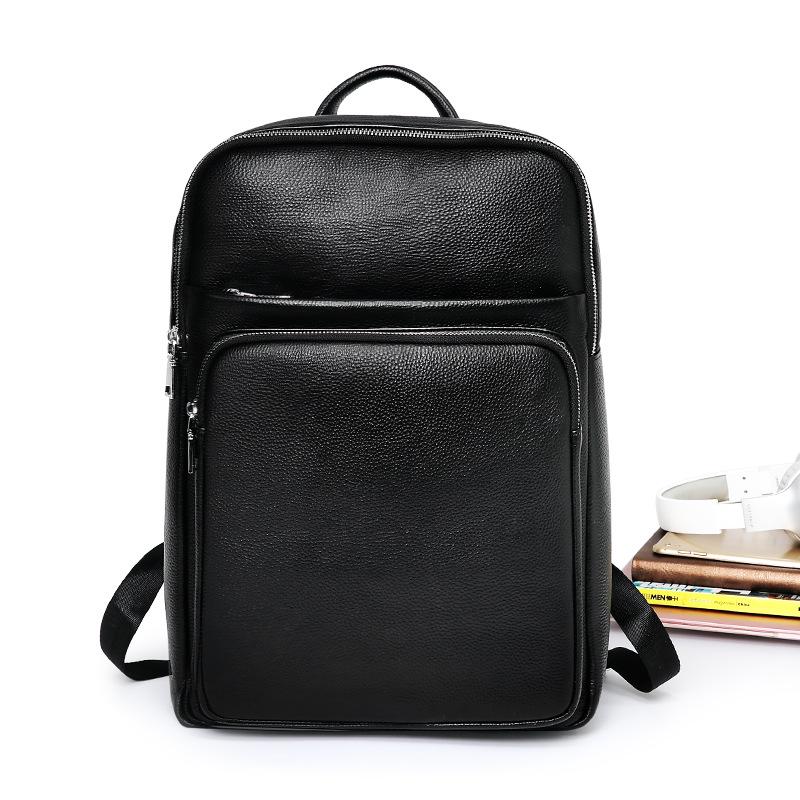 Backpack 100% Cow Genuine Leather Men Backpacks Black Real Natural Student Boy Lager Computer Laptop Bag
Backpack 100% Cow Genuine Leather Men Backpacks Black Real Natural Student Boy Lager Computer Laptop Bag