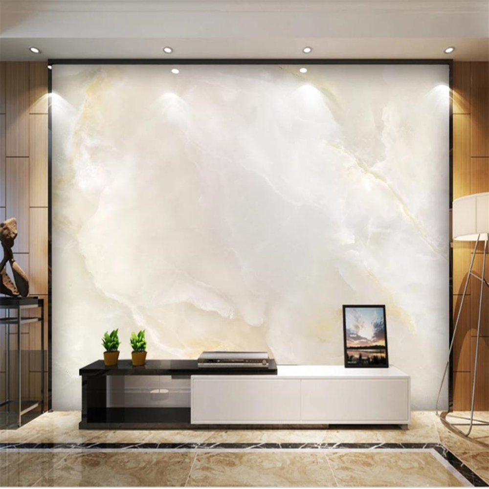 European modern minimalist jade slab background wall 3d murals wallpaper for living room