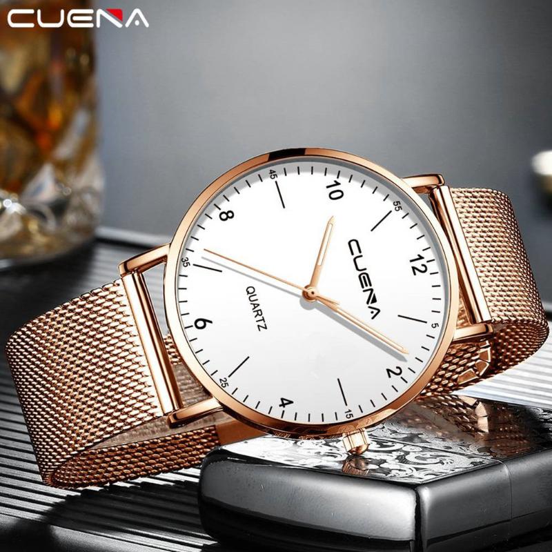 Wristwatches CUENA Men Watches Luxury Quartz Stainless Steel Dial Casual Watch Man Day Date Mens
Wristwatches CUENA Men Watches Luxury Quartz Stainless Steel Dial Casual Watch Man Day Date Mens