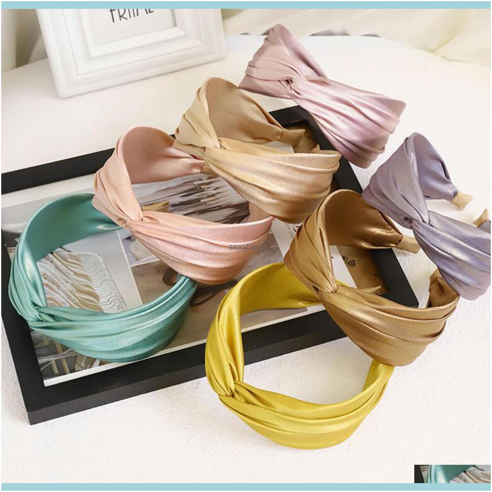 Headbands Jewelry Fashion Womens Hairband Wide Side Fresh Color Headband Cross Knot Turban Headwear Hair Aessories Drop Delivery 2021 X3Yem 
Headbands Jewelry Fashion Womens Hairband Wide Side Fresh Color Headband Cross Knot Turban Headwear Hair Aessories Drop Delivery 2021 X3Yem