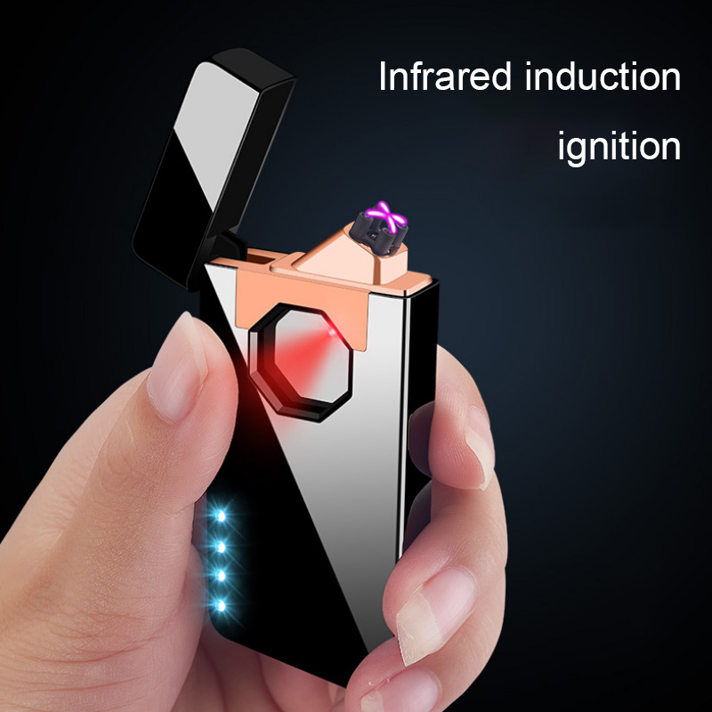 Fameess Windproof Infrared Induction Doube Arc ighter Rechargeabe USB Eectronic Pasma Cigarette Encendedores Dropshipping
Fameess Windproof Infrared Induction Doube Arc ighter Rechargeabe USB Eectronic Pasma Cigarette Encendedores Dropshipping