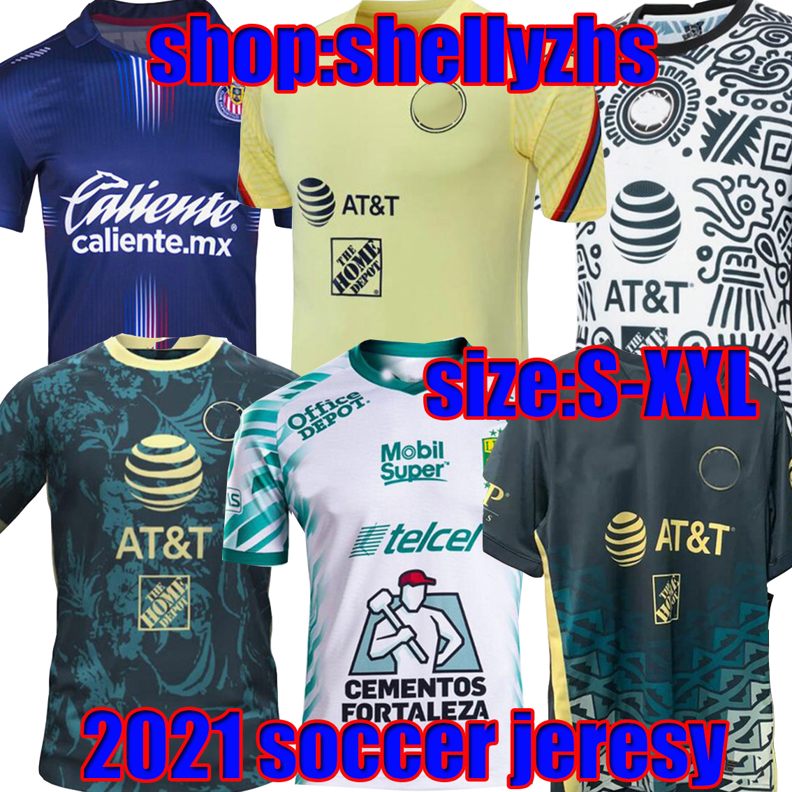 21 22 mexico Club America Soccer Jerseys leon third away home 2021 2022 camisetas Tigres UNAM Chivas Cruz Azul 3rd liga max training Footbal, Black;yellow
21 22 mexico Club America Soccer Jerseys leon third away home 2021 2022 camisetas Tigres UNAM Chivas Cruz Azul 3rd liga max training Footbal, Black;yellow