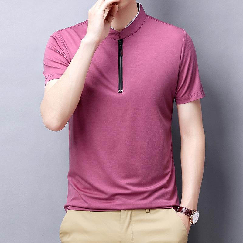Men's Polos 2021 Summer Light Business Short Sleeve Shirt Casual Fashion Thin Solid Red Round Neck Slit T-shirt Wear, Black
Men's Polos 2021 Summer Light Business Short Sleeve Shirt Casual Fashion Thin Solid Red Round Neck Slit T-shirt Wear, Black