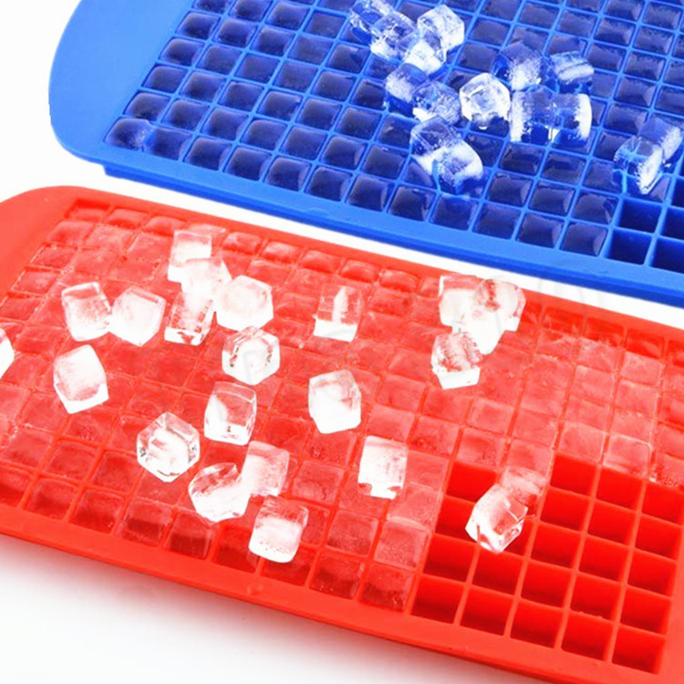 hot 160 Grids DIY Small Mold Silicone Tray cube box Fruit Cube Maker Bar Ice Cream Tools Free shipping