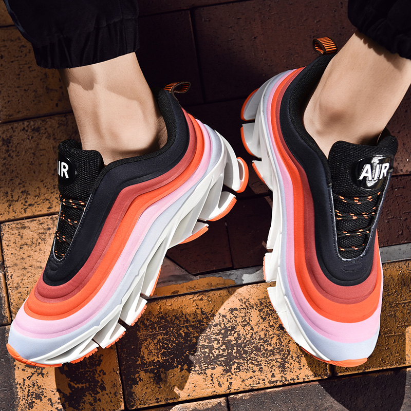 Classic men breathable running shoes red black grey Khaki mens trainer athletic sports sneaker size 39-44 twelve