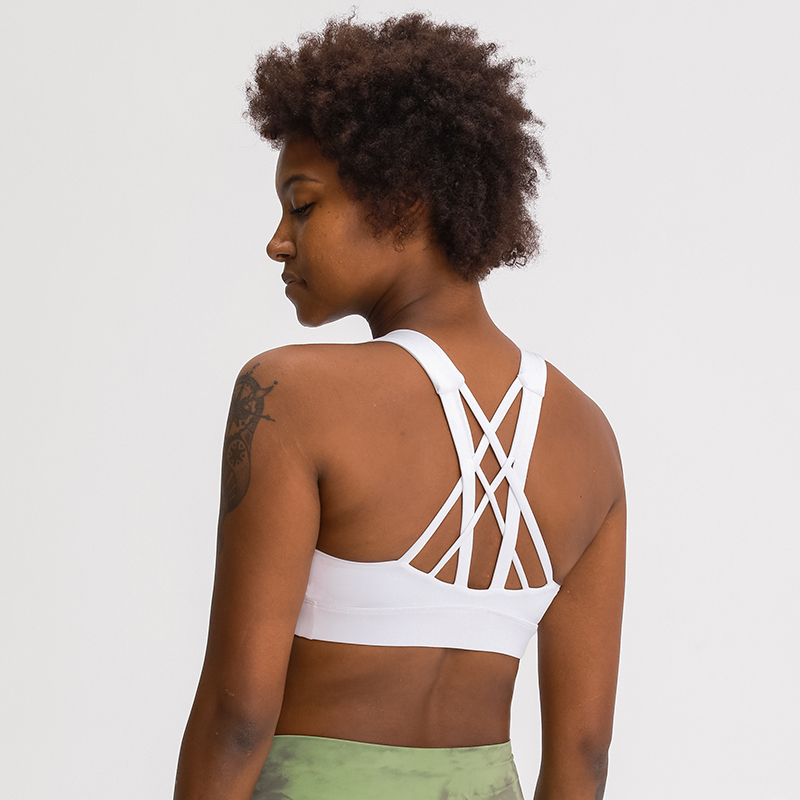 Naked Feeling Strappy Sports Bra For Women Gym Fitness Top Padded High Impact Yoga Bra With Removable Cups Push Up Sport Bra, White;red
Naked Feeling Strappy Sports Bra For Women Gym Fitness Top Padded High Impact Yoga Bra With Removable Cups Push Up Sport Bra, White;red