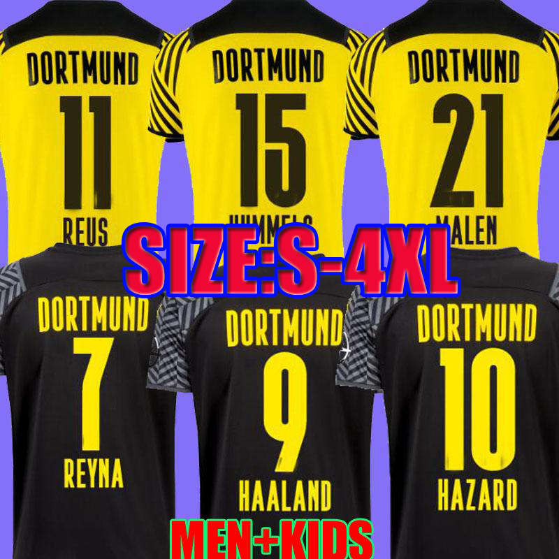 S -4XL 21 22 Dortmund soccer jersey Borussia HAALAND KAMARA 2021 2022 football shirt REUS REYNA BELLINGHAM HUMMELS BRANDT fourth 4th men + k, Black;yellow
S -4XL 21 22 Dortmund soccer jersey Borussia HAALAND KAMARA 2021 2022 football shirt REUS REYNA BELLINGHAM HUMMELS BRANDT fourth 4th men + k, Black;yellow